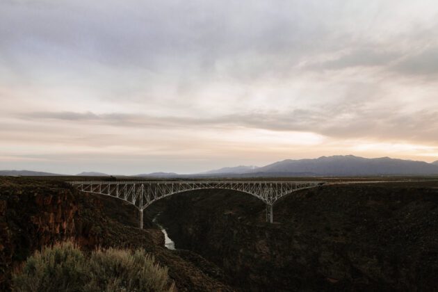 The Rio Grande Gorge Bridge in Taos,
