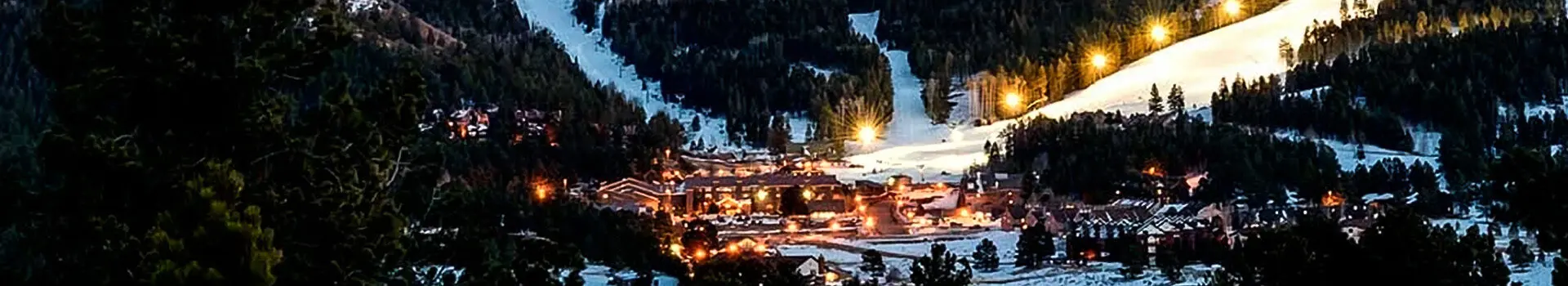 Angel Fire Ski Valley at night