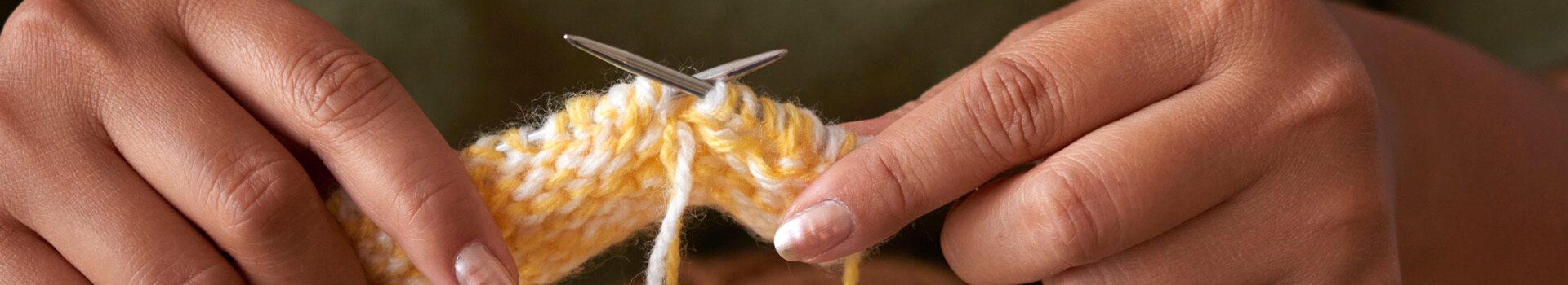 Knitting wool yarn