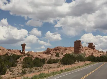 Sandstone formations off the High Road