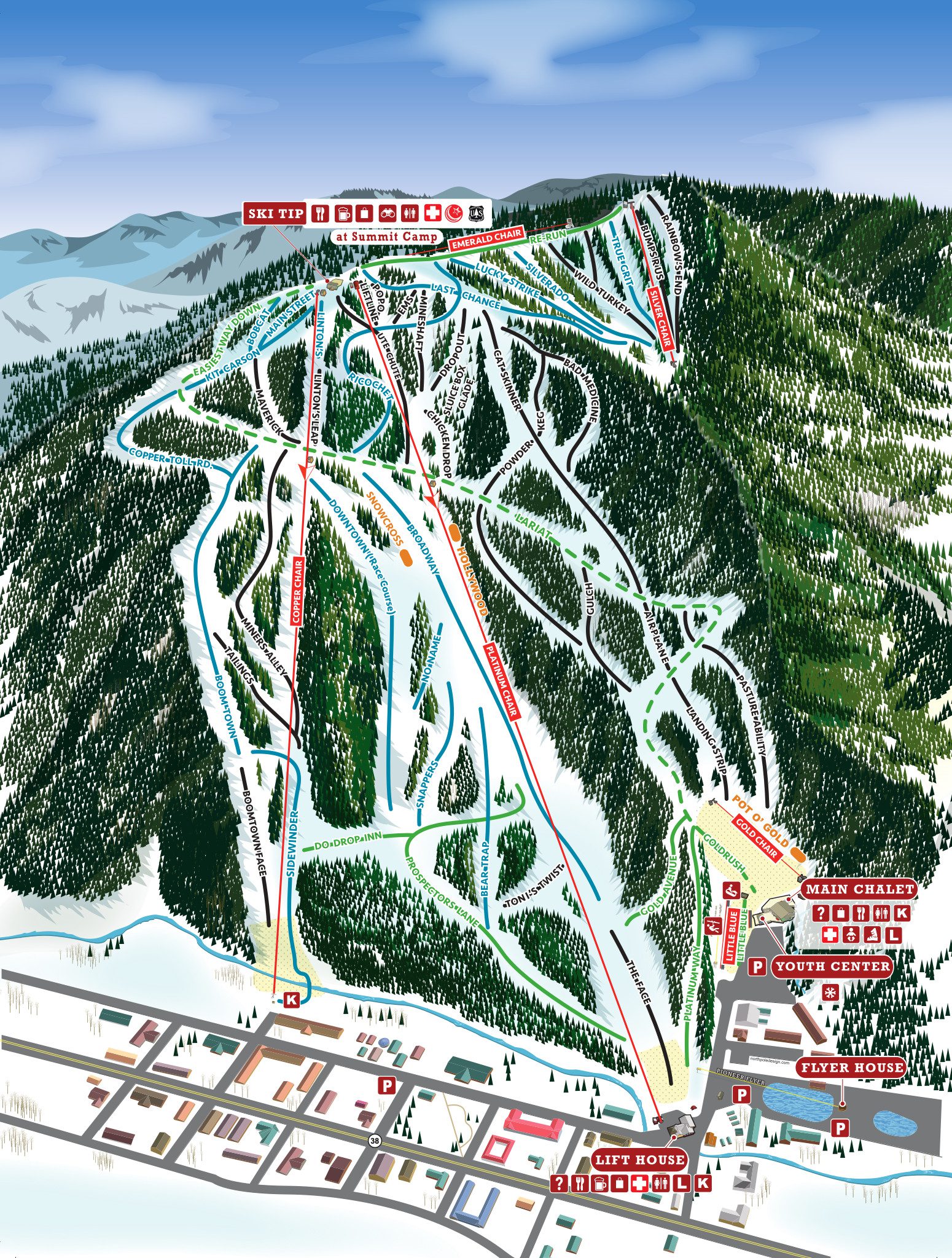 Taos Area Ski Maps - Taos, NM