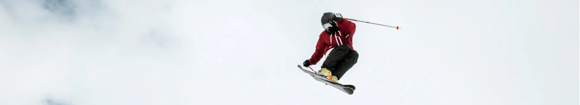 Skier making an incredible jump