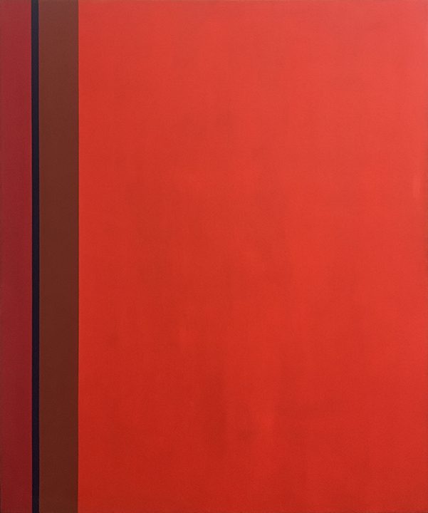 Oli Sihvonen (1921-1991  ), Film Series Red, 72 x 60 acrylic on canvas, 1973