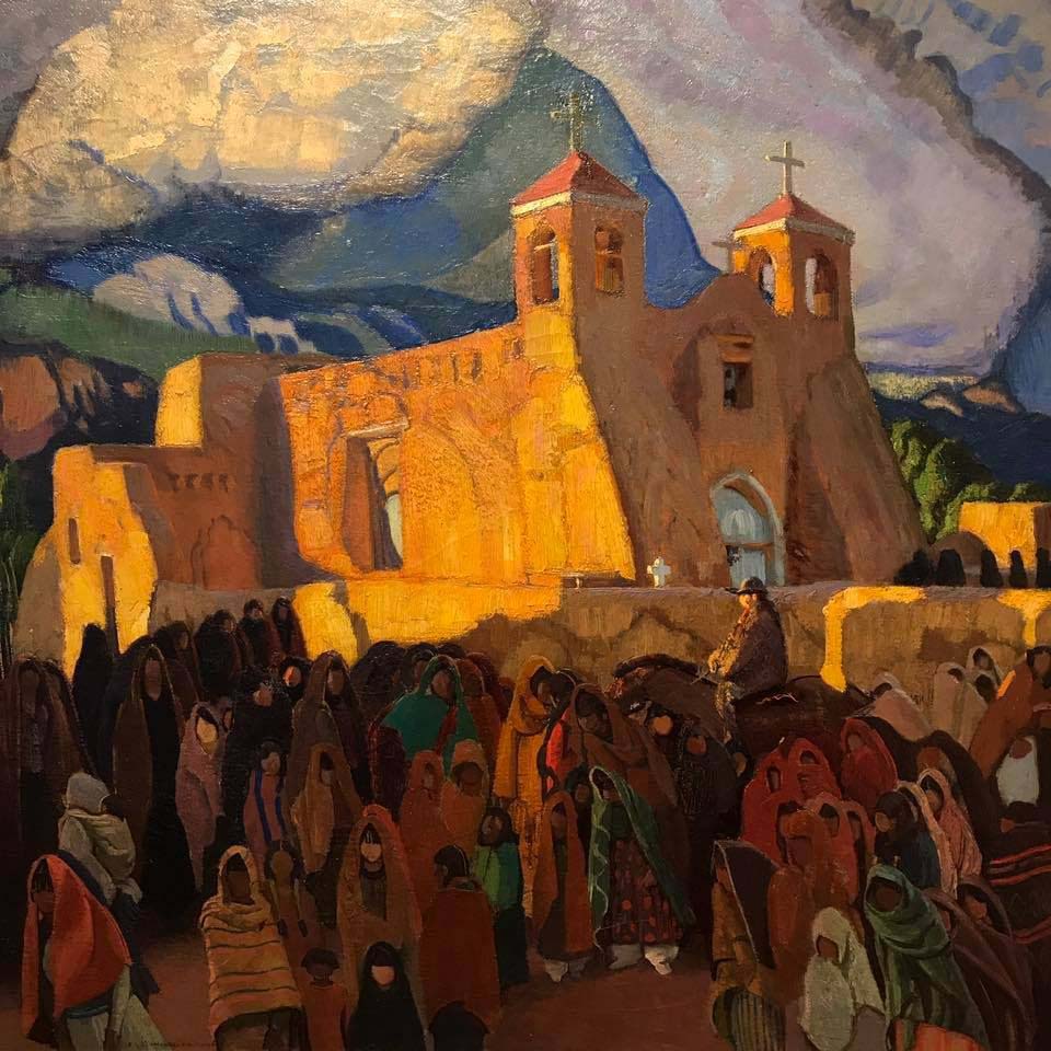 Ernest Blumenschein,
Rancho de Taos Church, 1921-1929