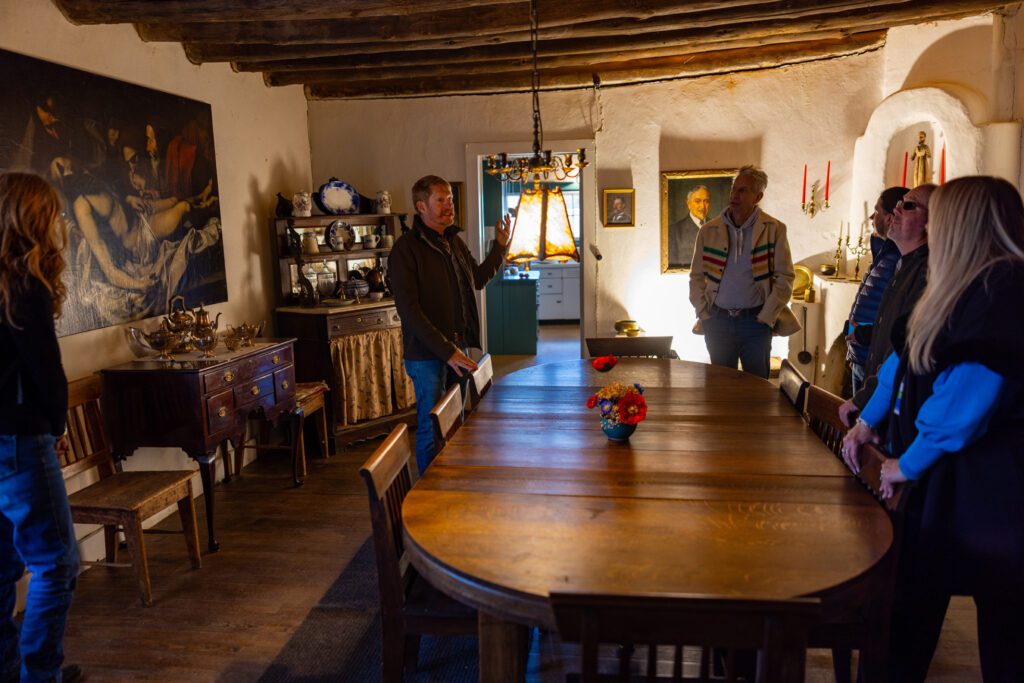 Visitor's enjoy a tour of the Couse home, preserved for decades in it's original state.