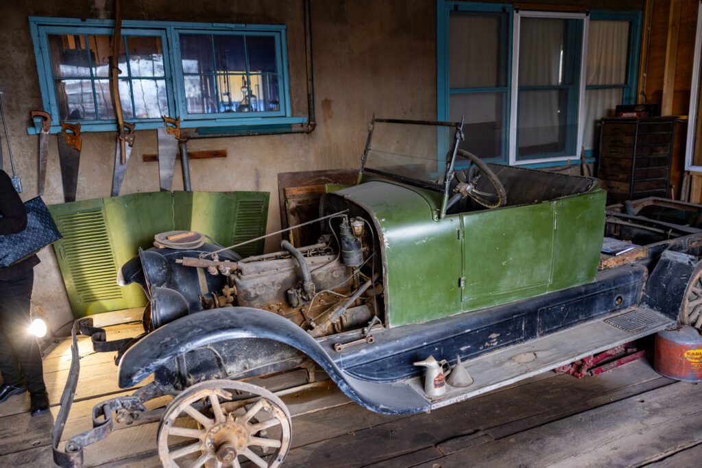 An old truck in the Couse garage